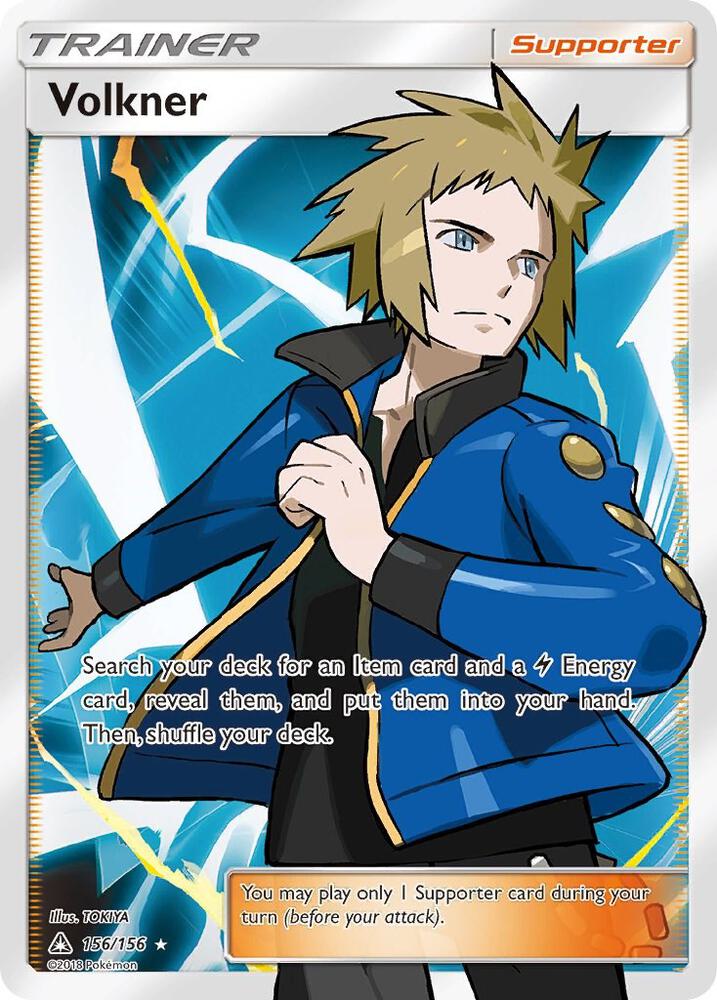 Volkner (Full Art) - 156/156 (SM05) Ultra Rare - Moderate Play Unlimited