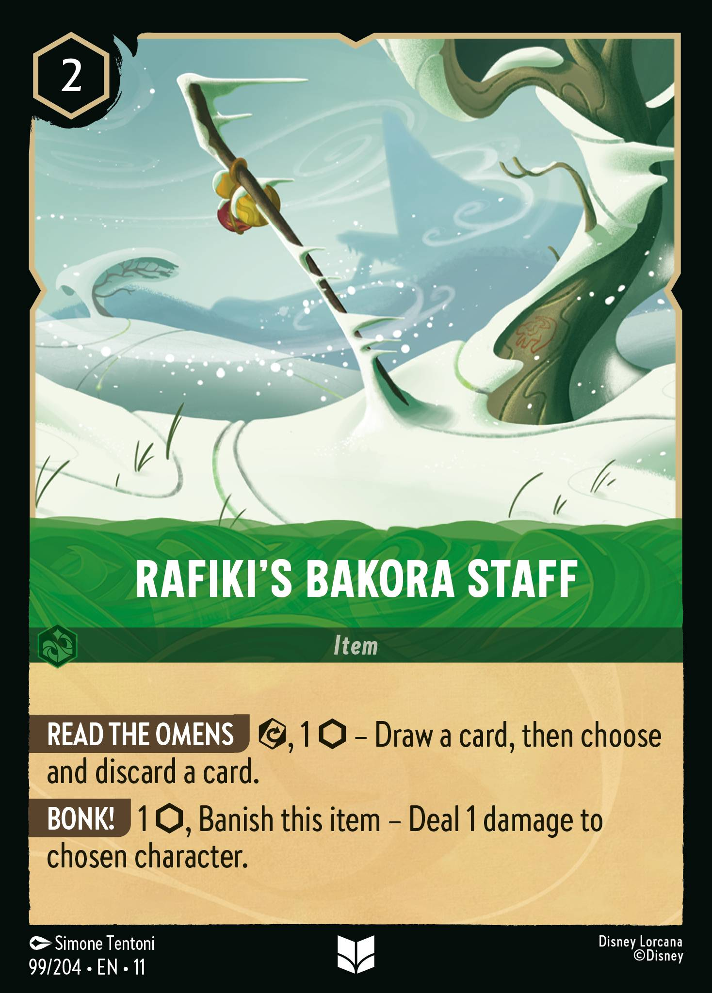 Rafiki's Bakora Staff (099/204 - Winterspell) Uncommon