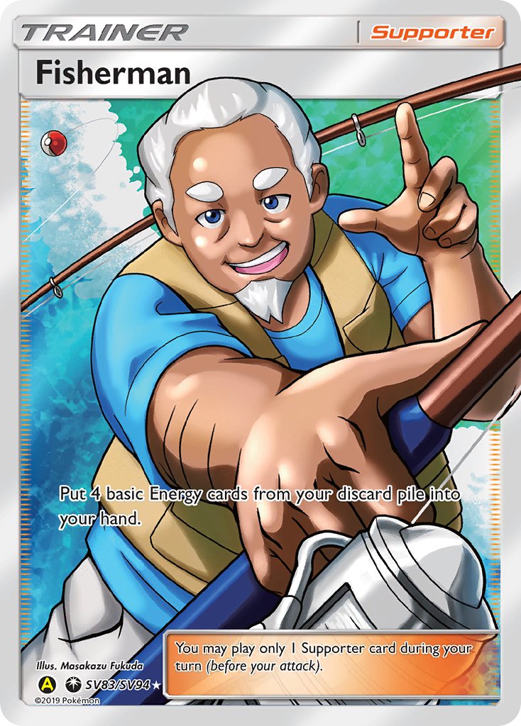Fisherman - SV83/SV94 (HIF:SV) Shiny Holo Rare - Near Mint Holofoil