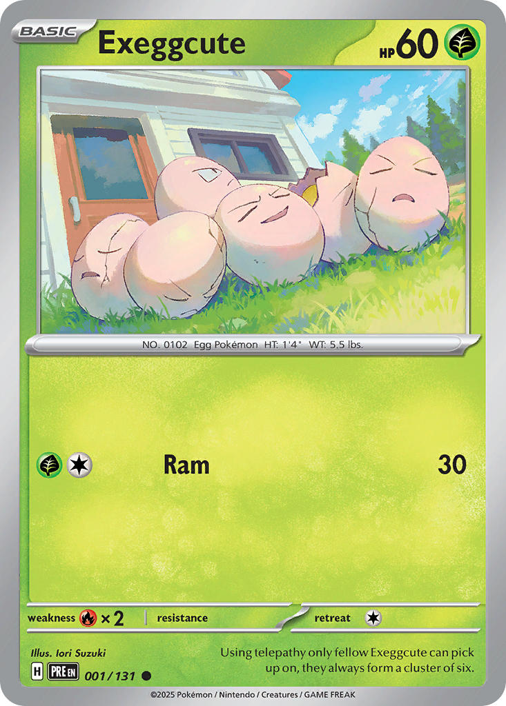 Exeggcute - 001/131 (PRE) Common - Near Mint