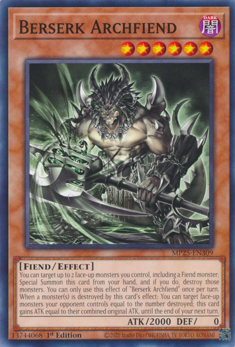 Berserk Archfiend (MP25-EN309)