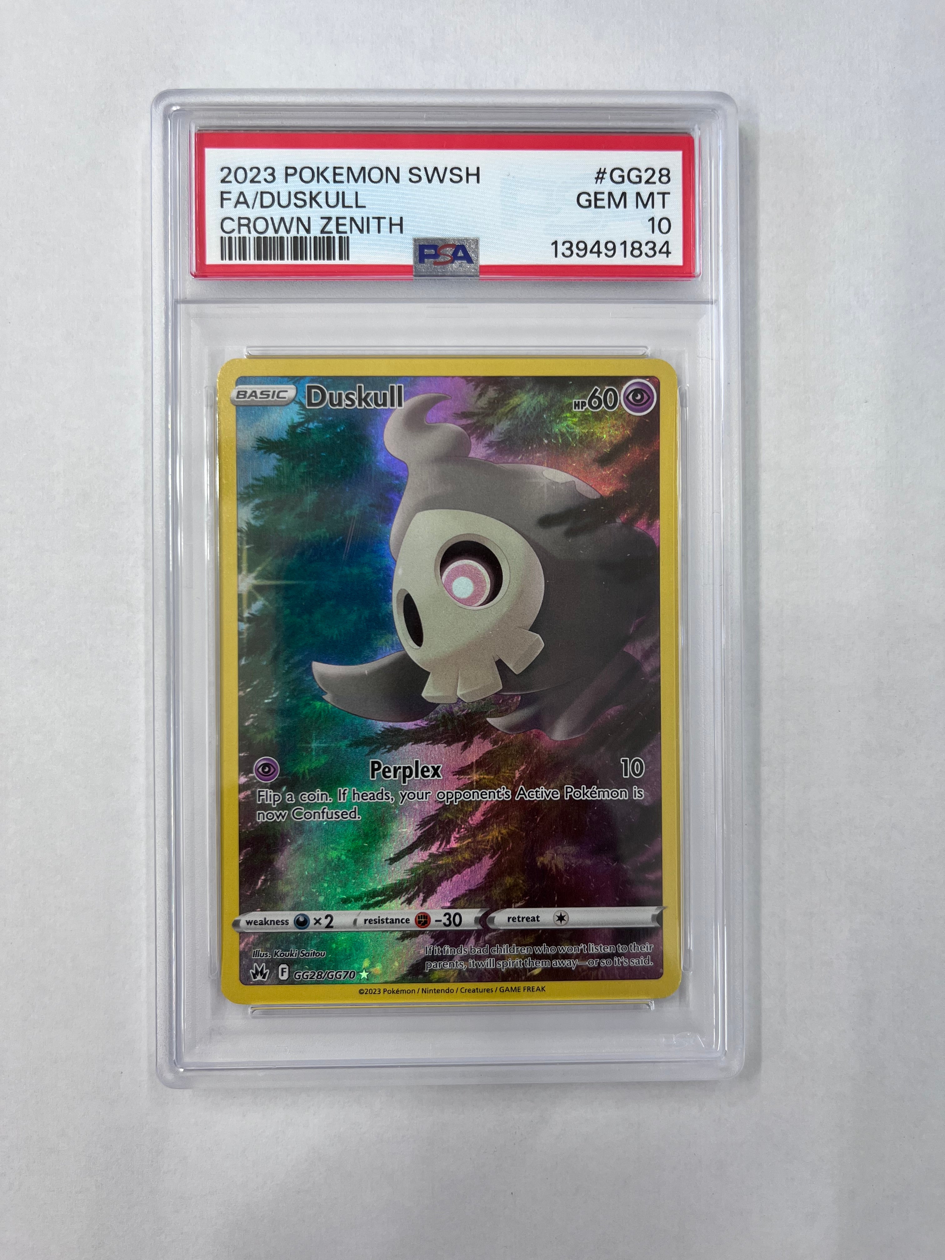Duskull - GG28/GG70 (CRZ:GG) Holo Rare - Near Mint Holofoil (Graded - PSA 10)