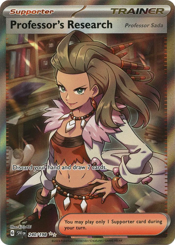 Professor's Research - 240/198 (SV1) Ultra Rare - Damaged Holofoil