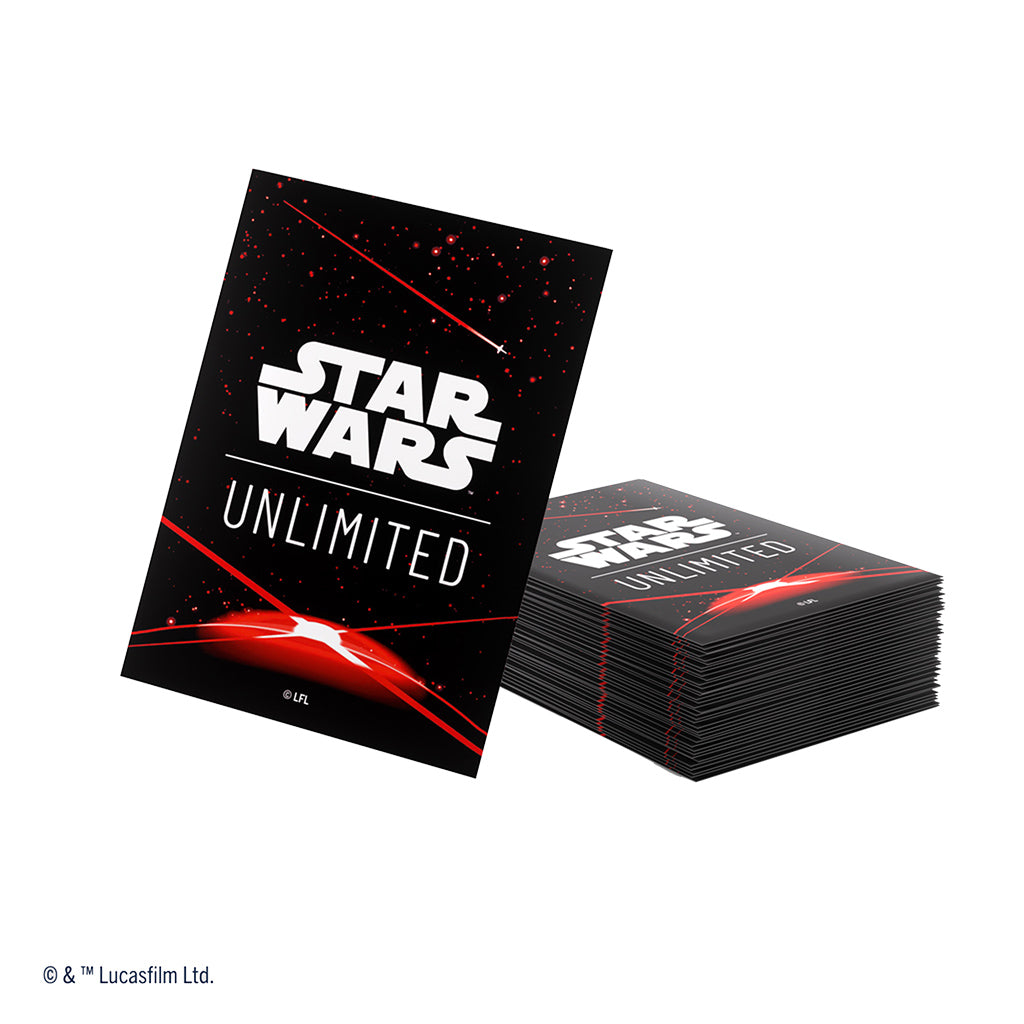 GameGenic: Art Sleeves - Star Wars: Unlimited - Card Back: Red (Grey 60ct +1)