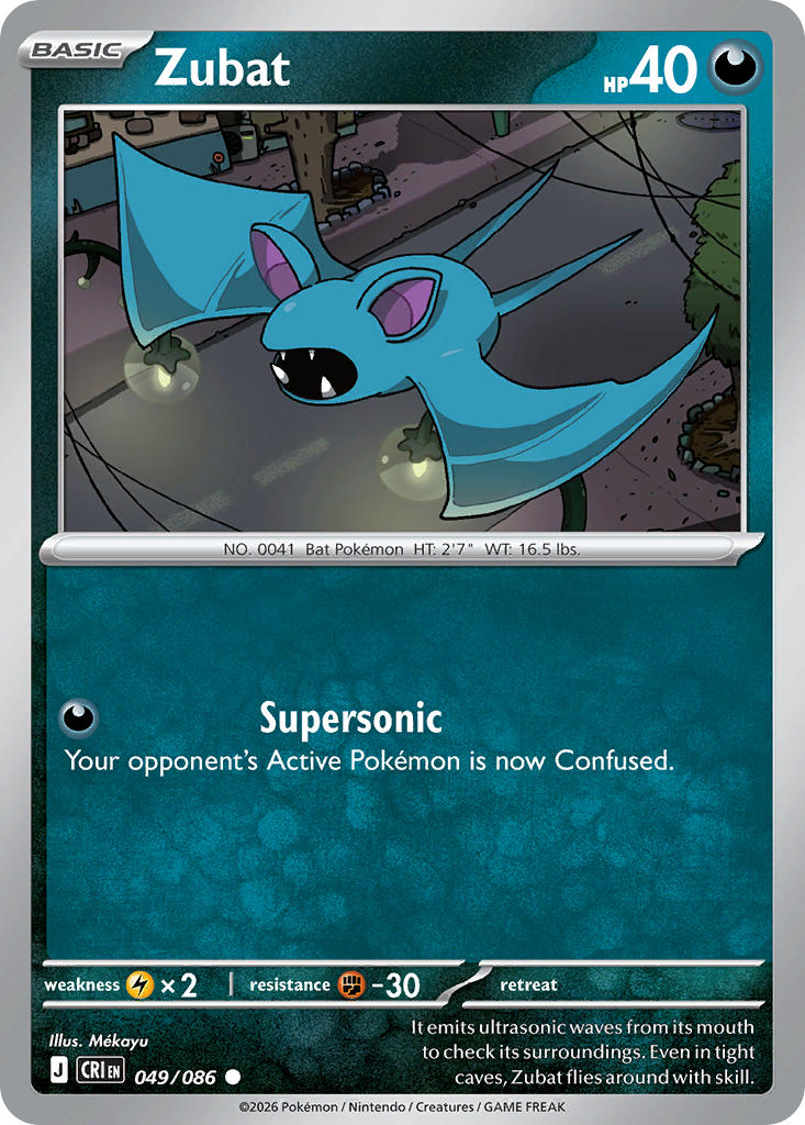 Zubat - 049/086 (CRI) Common