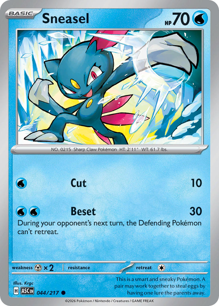 Sneasel - 044/217 (ASC) Common