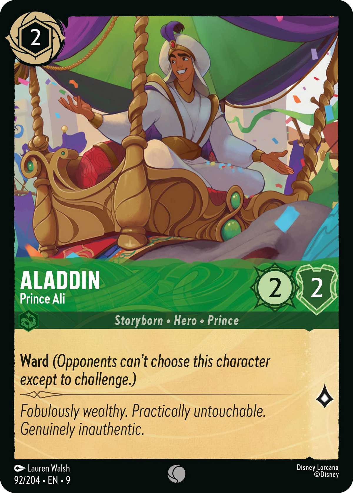 Aladdin - Prince Ali (092/204 - Fabled) Common