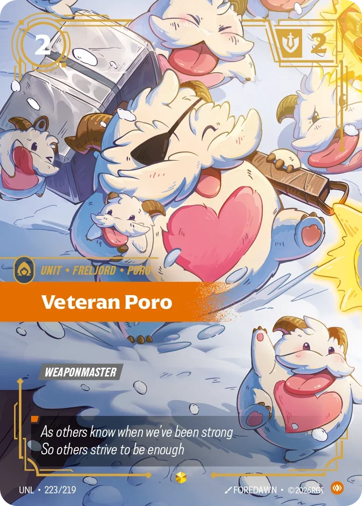 Veteran Poro (Overnumbered) - 223/219 (UNL) Showcase