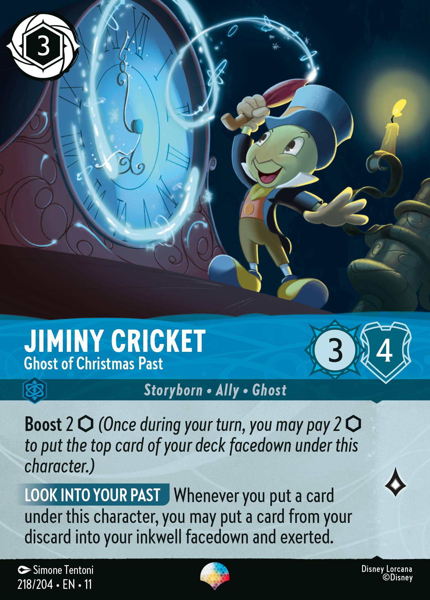 Jiminy Cricket - Ghost of Christmas Past (218/204 - Winterspell) Epic