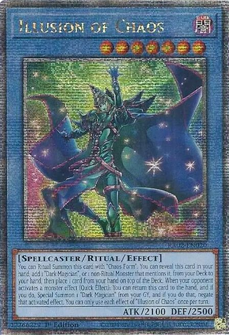 Illusion of Chaos (RA02-EN020) Quarter Century Secret Rare - Near Mint 1st Edition