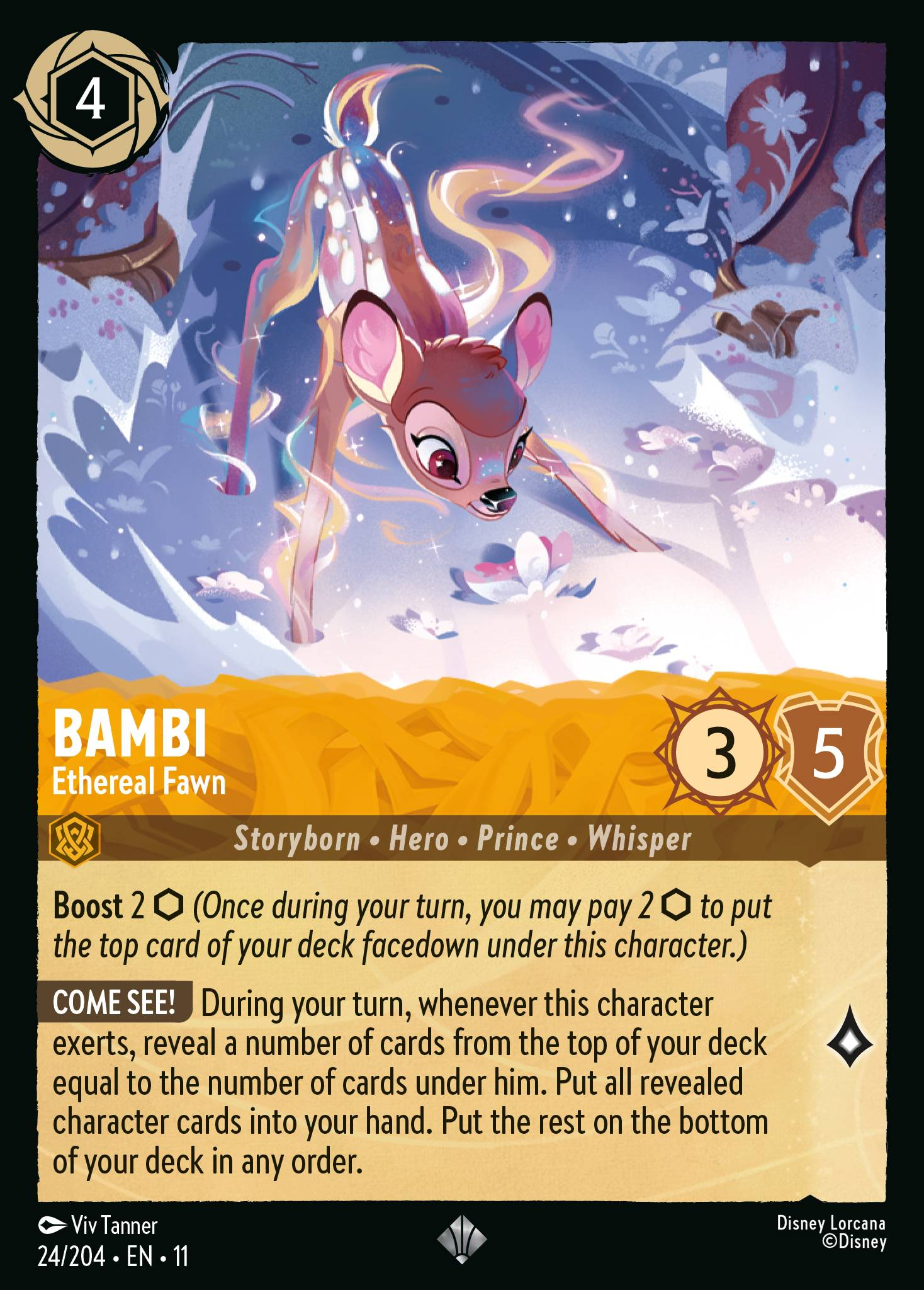 Bambi - Ethereal Fawn (024/204 - Winterspell) Super Rare