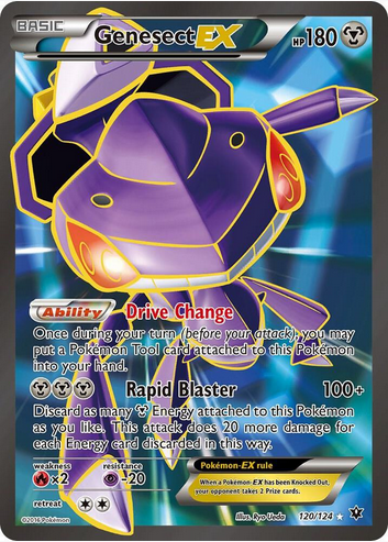 Genesect EX (120/124) Full Art Light Play