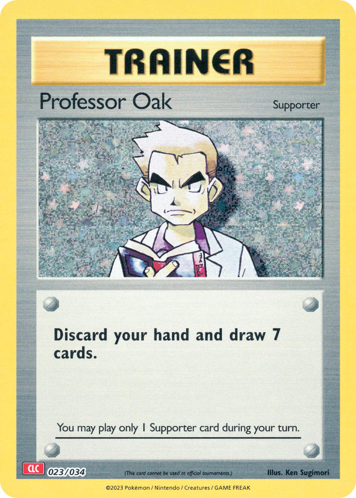 Professor Oak - 023/034 (TCG:CLC) Classic Collection - Near Mint Holofoil