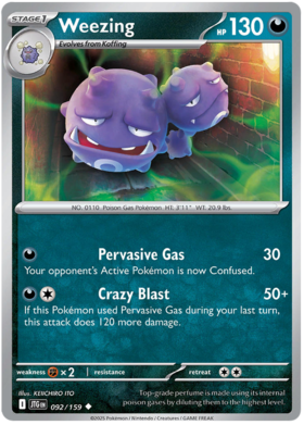 Weezing - 092/159 (JTG) Uncommon