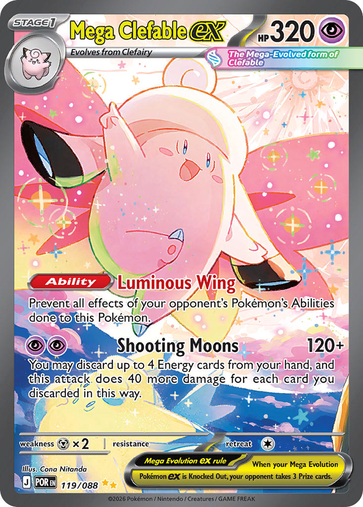 Mega Clefable ex - 119/088 (POR) Special Illustration Rare