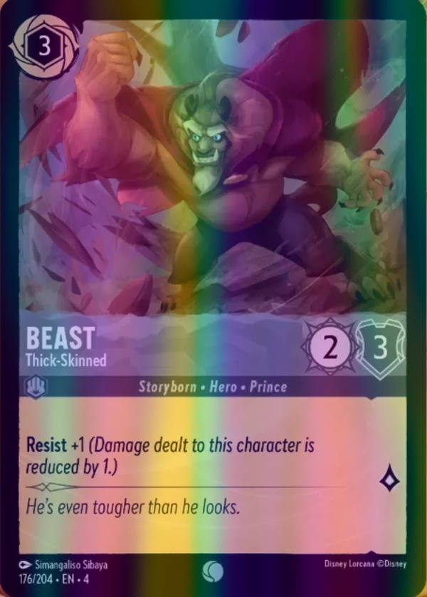 Beast - Thick-Skinned (Ursula's Return 176/204) Common - Near Mint Cold Foil
