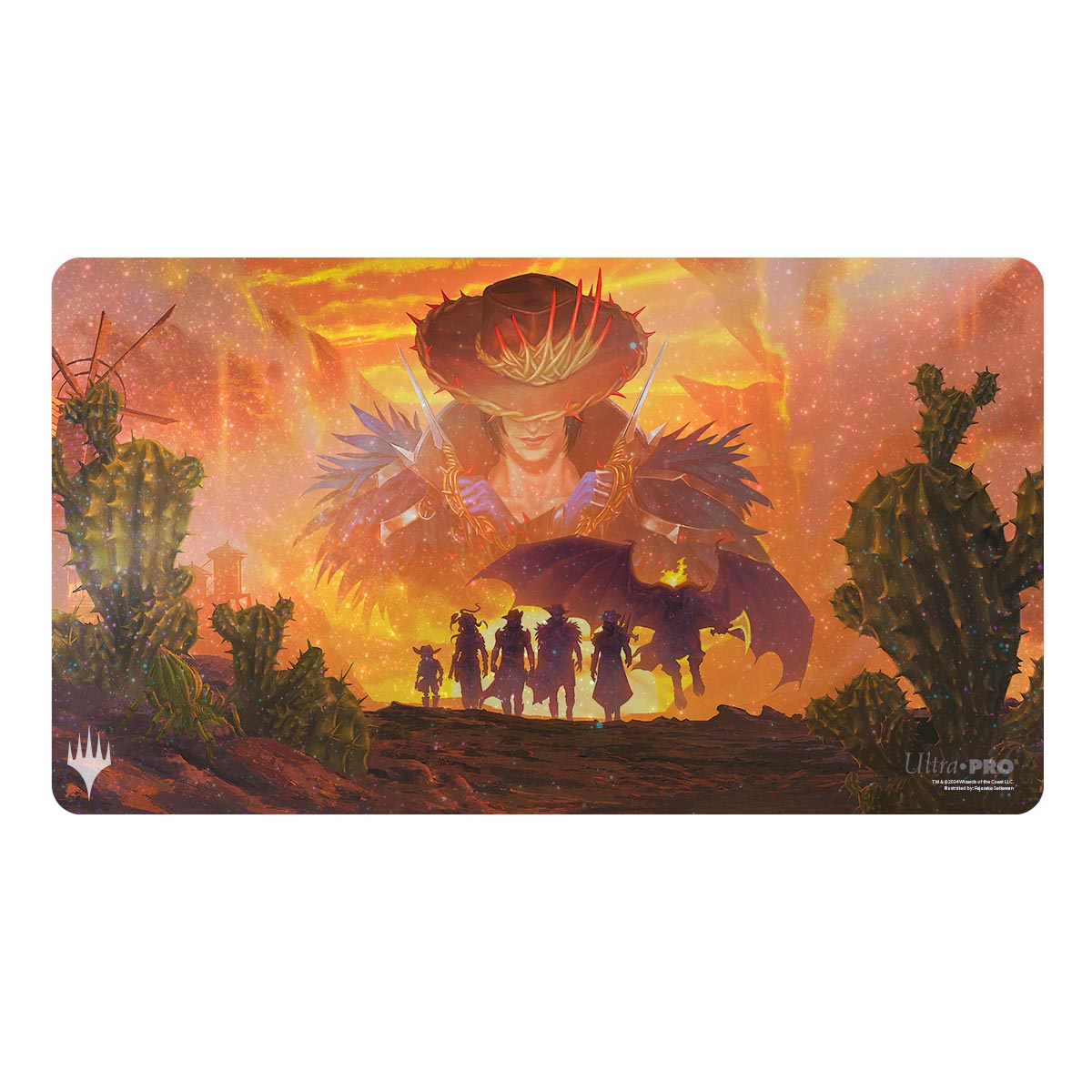 Ultra-PRO: Playmat Holofoil - MTG: Outlaws of Thunder Junction - Gang Silhouette (38398)