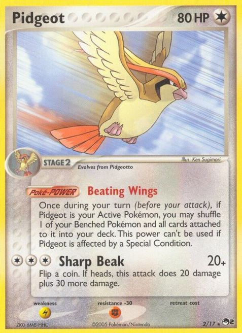 Pidgeot - 02/17 (POP) Rare - Near Mint