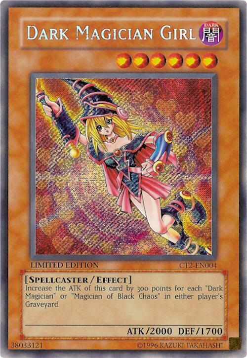 Dark Magician Girl (CT2-EN004) Secret Rare - Moderately Played