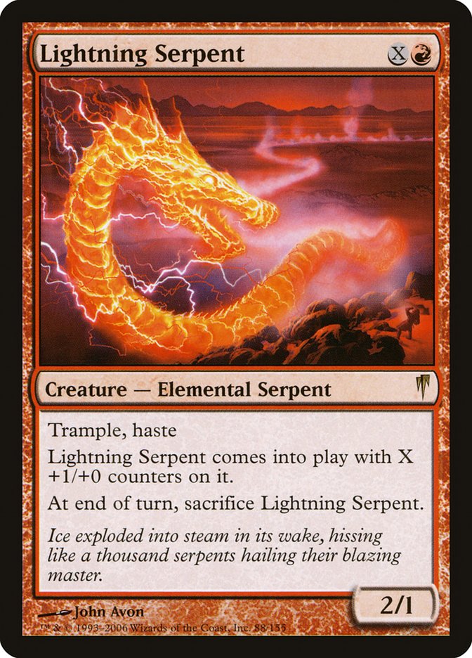 Lightning Serpent (CSP-R) Moderate Play