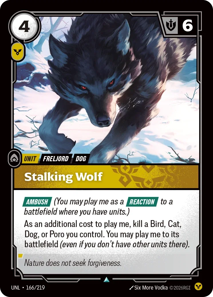 Stalking Wolf - 166/219 (UNL) Uncommon