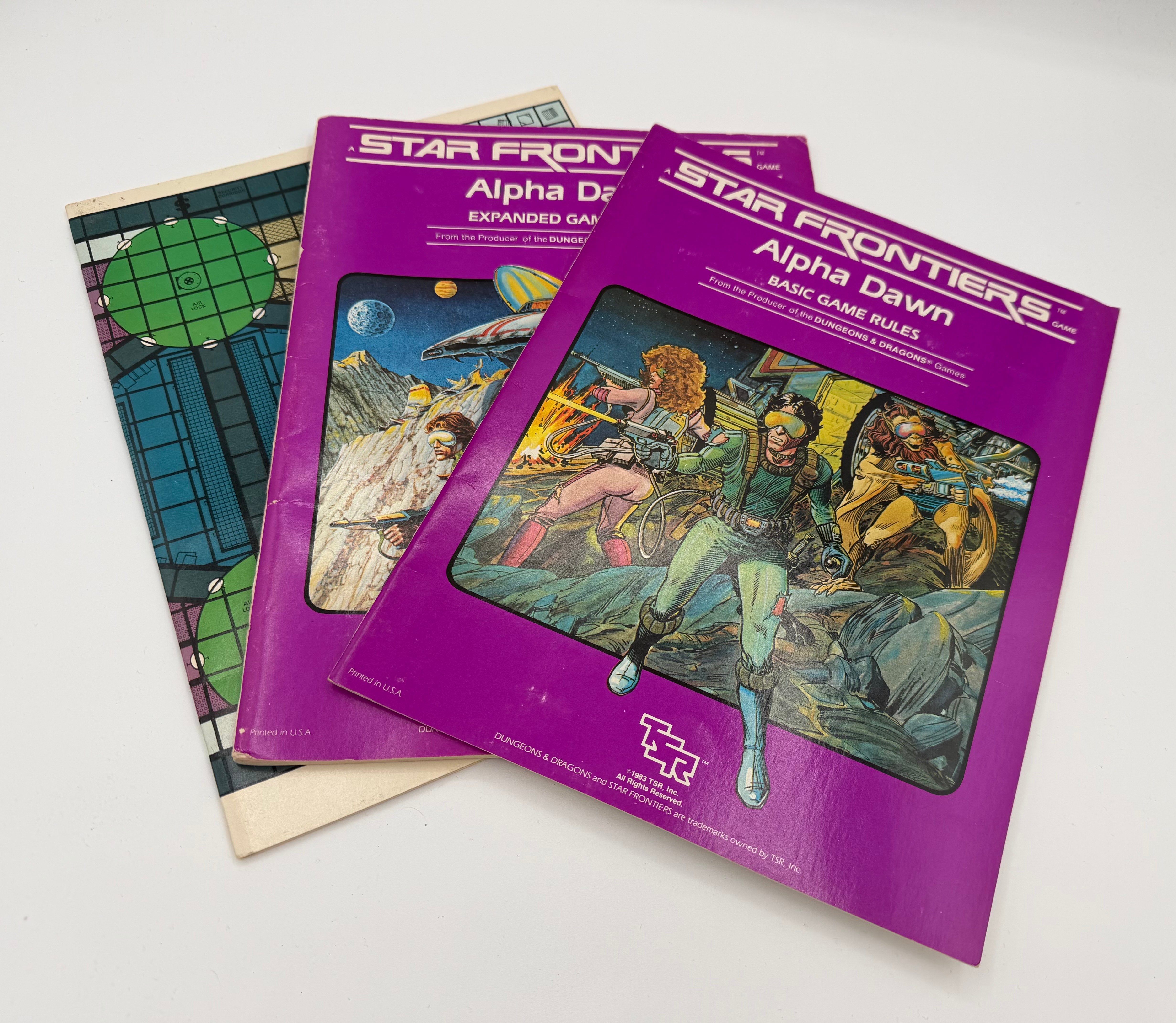 Star Frontiers RPG Alpha Dawn Core Rules Box Set (USED) Incomplete