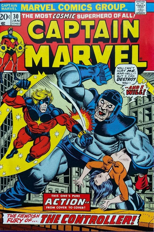 Captain Marvel (1968 Series) #30 (6.0) Controller Appearance