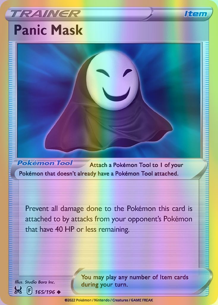 Panic Mask - 165/196 (SWSH11) Uncommon - Near Mint Reverse Holofoil