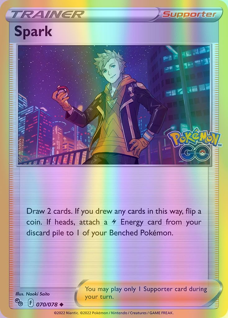 Spark - 070/078 (PGO) Uncommon - Near Mint Reverse Holofoil