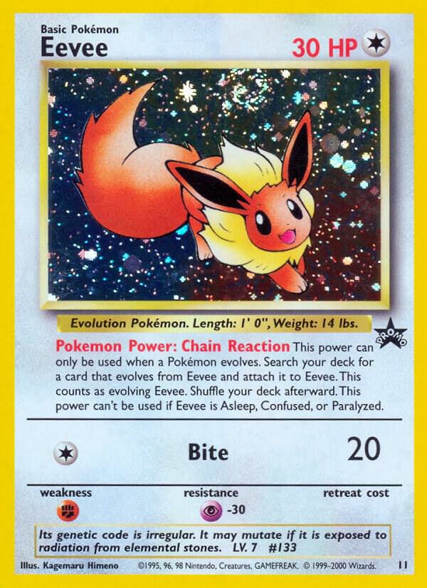 Eevee (11) - WoTC Promo - Light Play