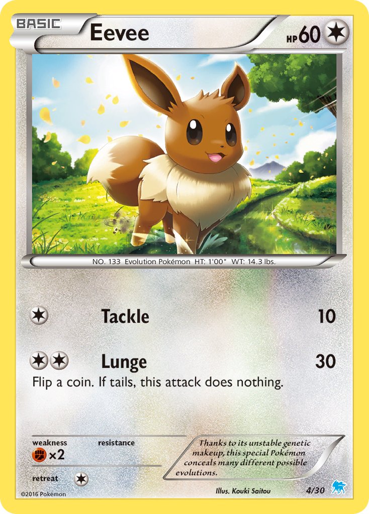 Eevee - 04/30 (TK9S) Common - Near Mint