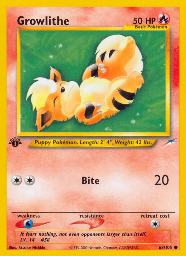 Growlithe - 068/105 (N4) Common - Near Mint