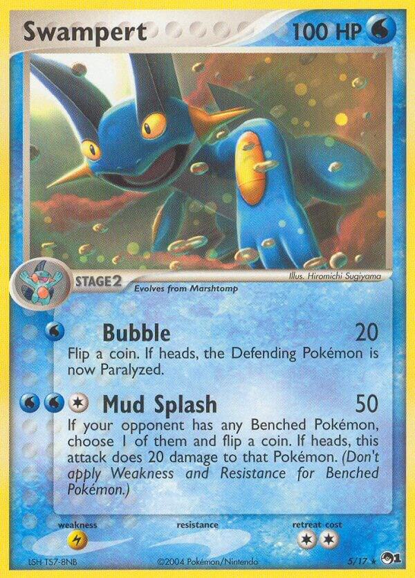 Swampert - 005/017 (POP) Holo Rare - Light Play Holofoil