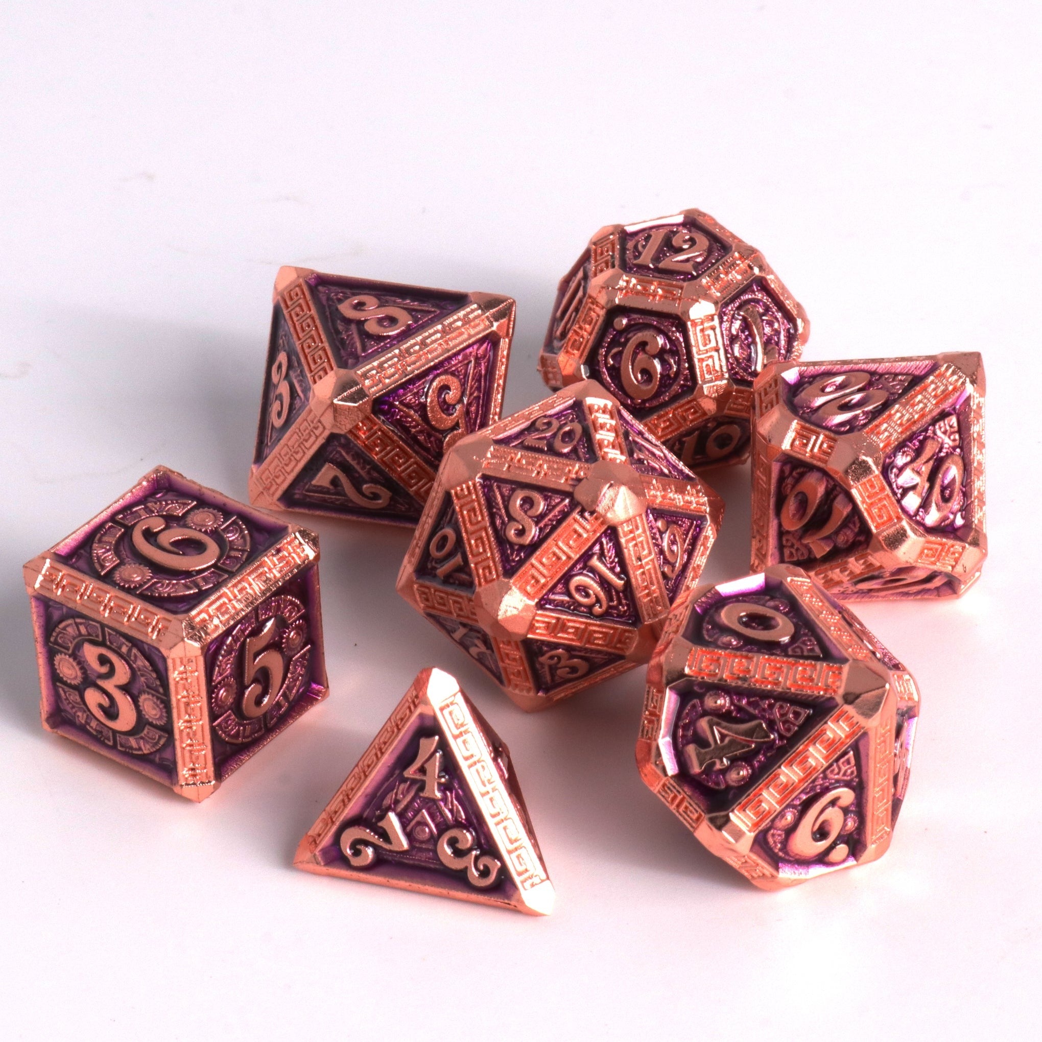 DHD: RPG Set - Imperium Copper w/ Purple (7 poly set)