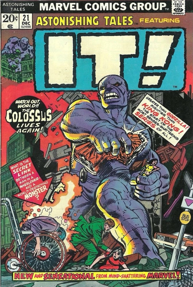 ASTONISHING TALES (1970 Series) #21 (7.0) "It! The Living Colossus"