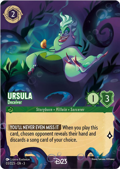 Ursula - Deceiver (D23 Promo 03/D23) Promo - Near Mint