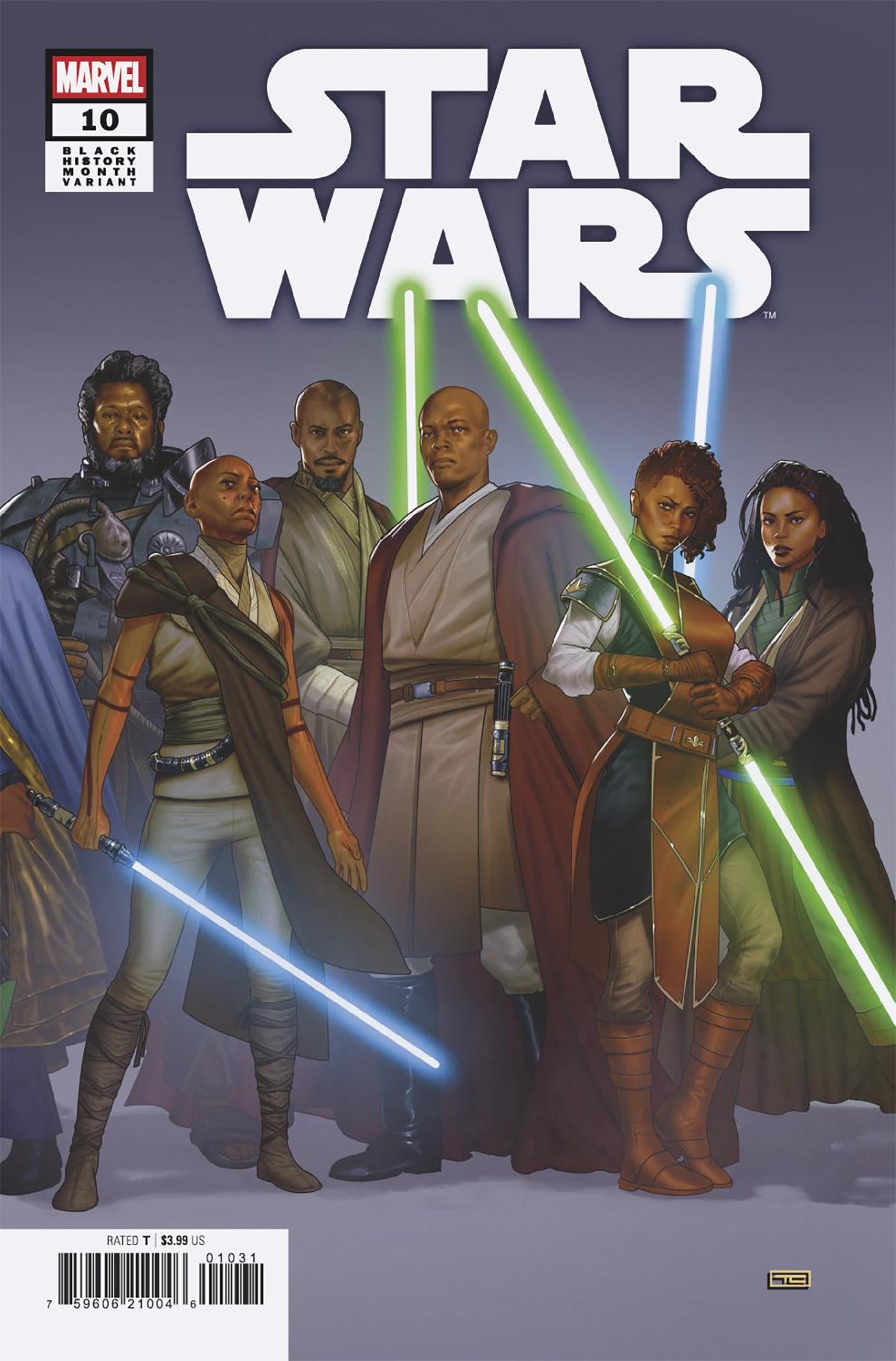 STAR WARS #10 TAURIN CLARKE 2-PART BLACK HISTORY MONTH CONNECTING VARIANT