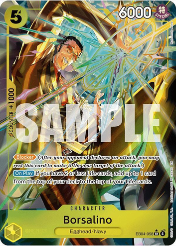 Borsalino (SR) (Alternate Art) - EB04-058 Near Mint
