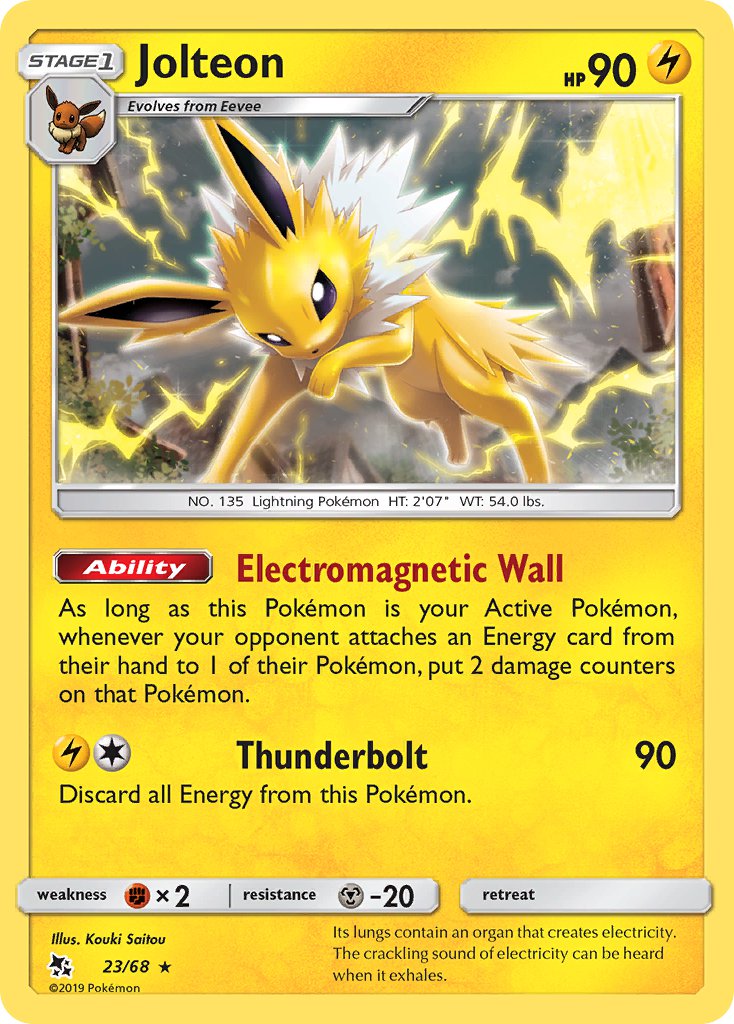 Jolteon - 23/68 (HIF) Rare - Near Mint