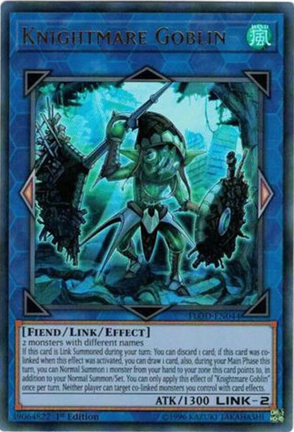 Knightmare Goblin (FLOD-EN044) Ultra Rare - Near Mint 1st Edition