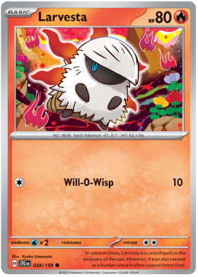 Larvesta - 028/159 (JTG) Common