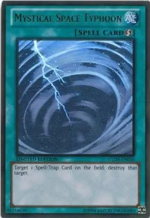Mystical Space Typhoon (GR) (GLD5-EN038) Ghost Rare Light Play Limited Edition