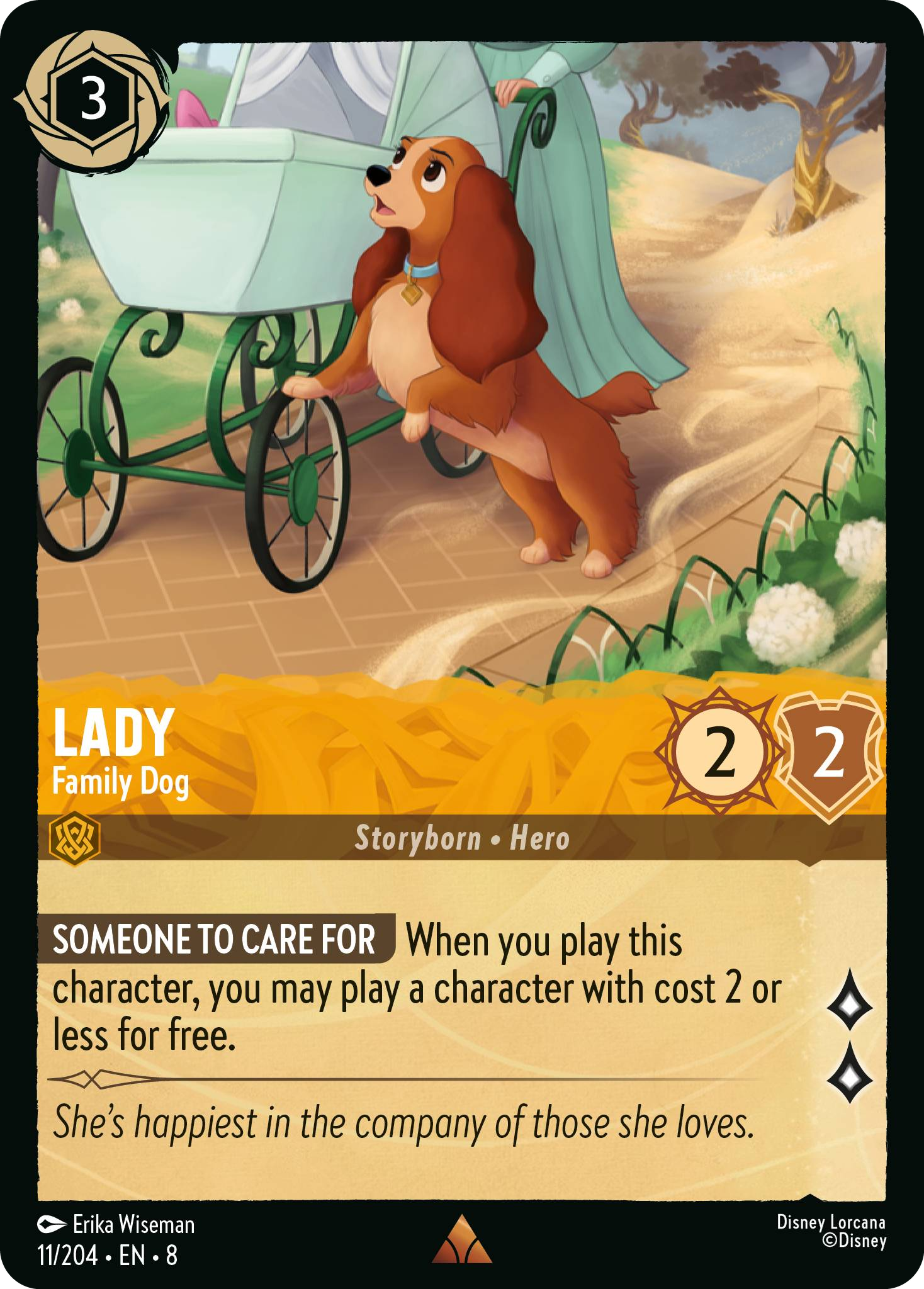 Lady - Family Dog (Reign of Jafar - 011/204 ) Rare