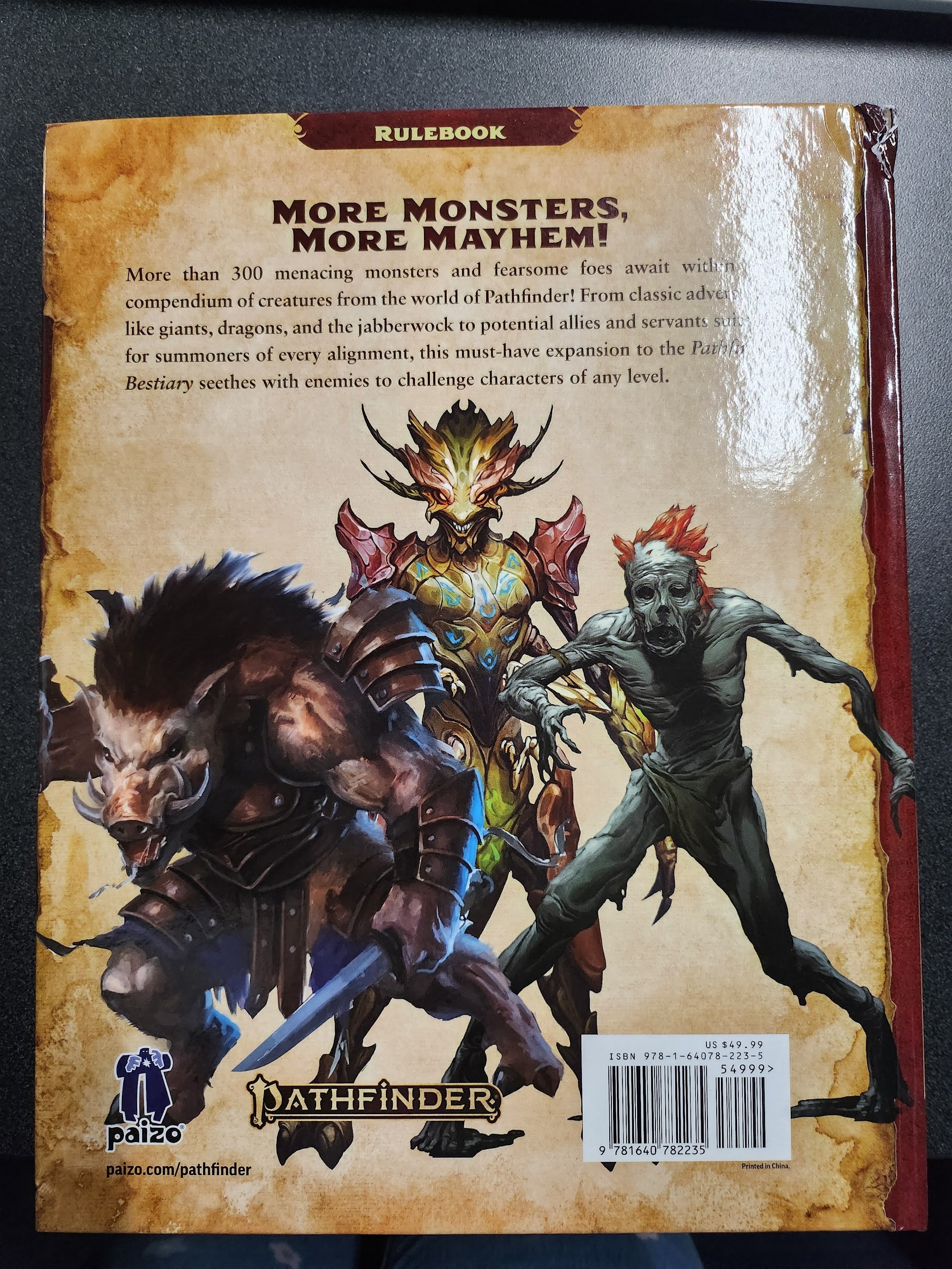 Pathfinder 2nd Edition RPG: Bestiary 2 (Scratch & Dent)