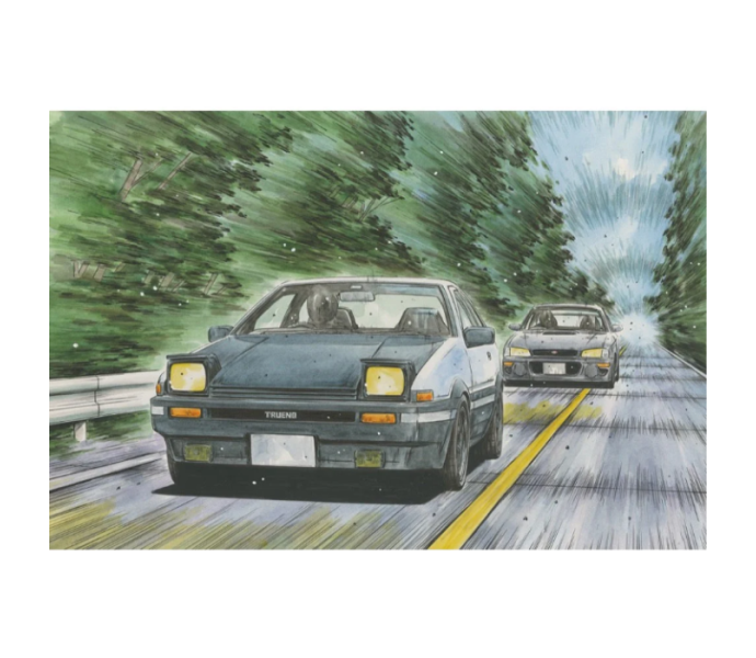 Initial D: Treno AE86 Carbon Bonnet Takumi Fujiwara Model Kit