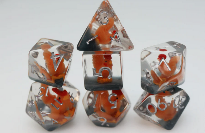 Crowing Rooster RPG Dice Set