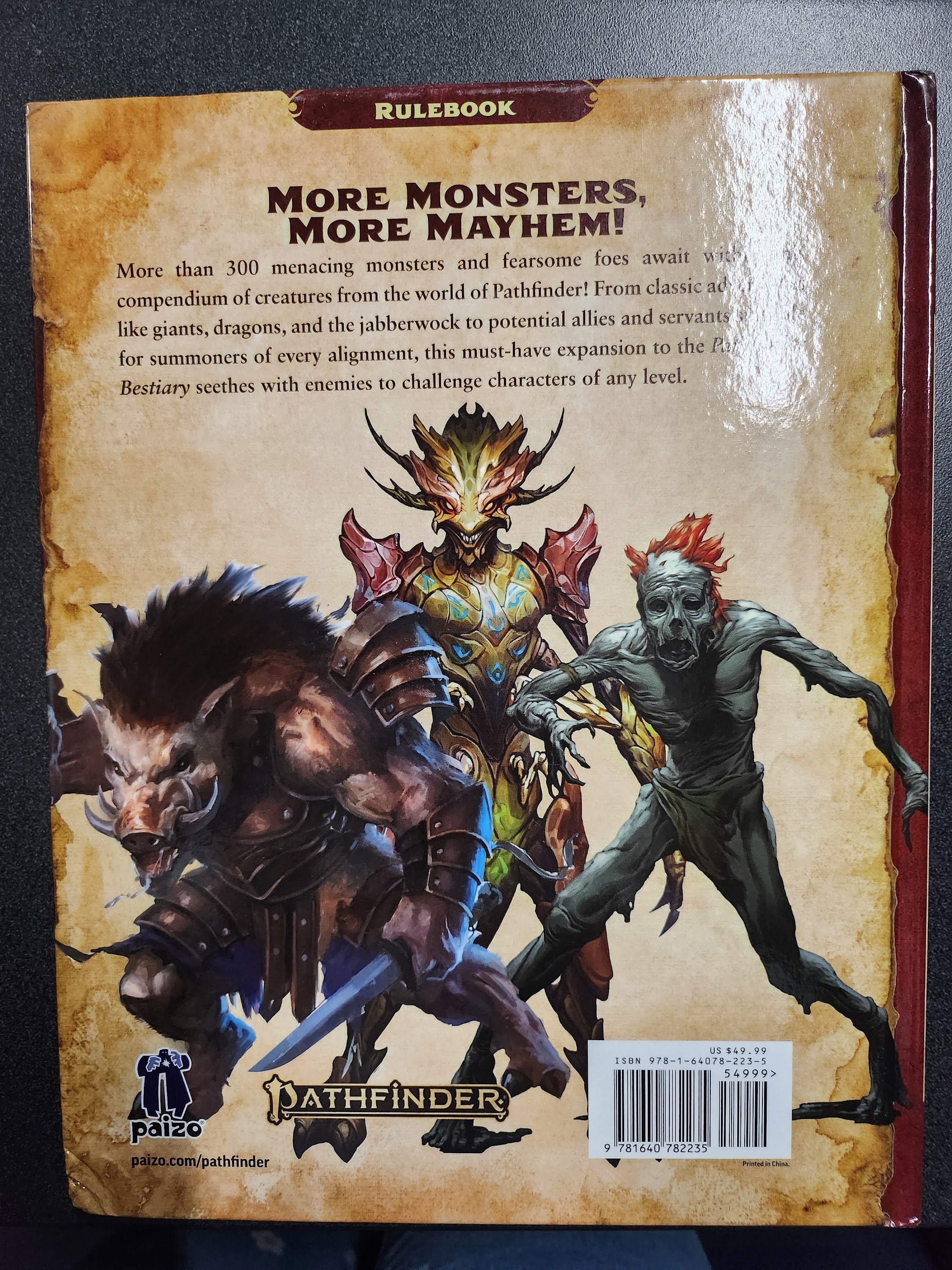 Pathfinder 2nd Edition RPG: Bestiary 2 (Scratch & Dent)