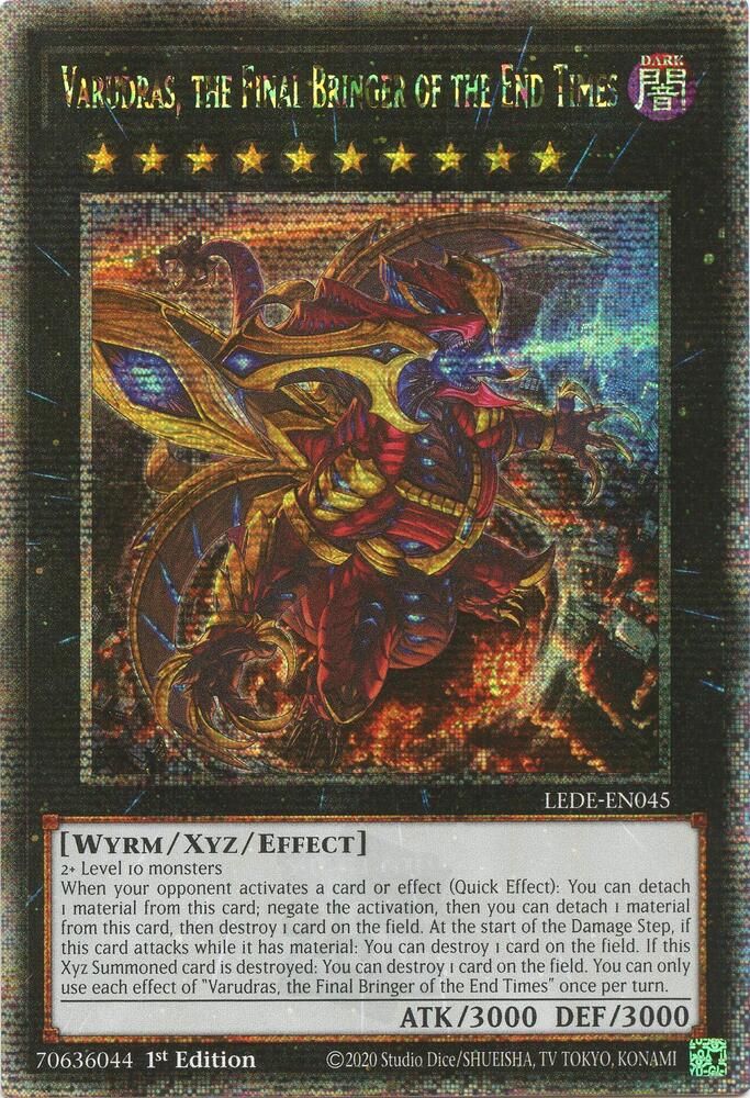 Varudras, the Final Bringer of the End Times (Quarter Century Secret Rare) (LEDE-EN045) Quarter Century Secret Rare - Near Mint 1st Edition
