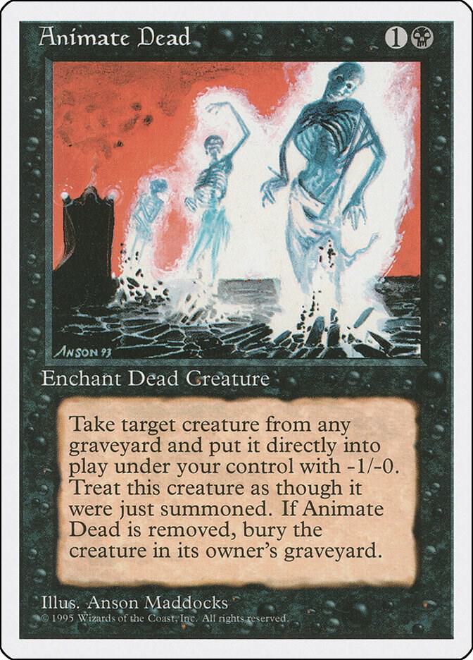 Animate Dead (4ED-U) Moderately Played