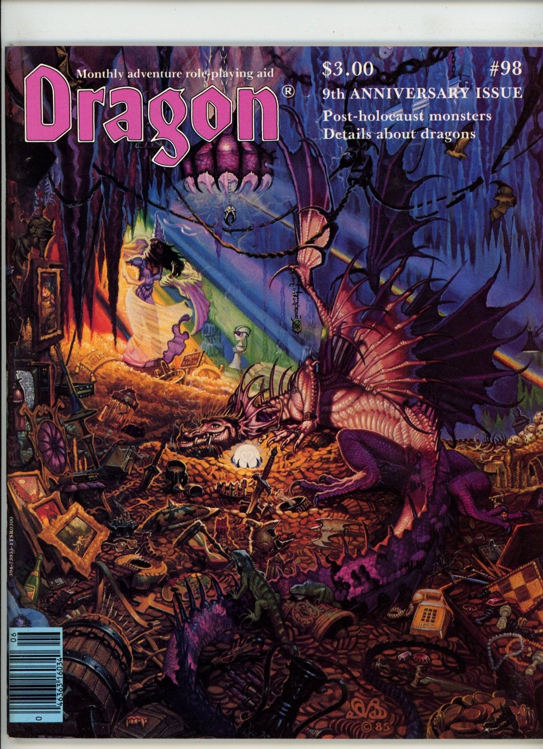 Dragon Magazine #98 (USED) Ninth anniversary issue. Special dragonlore section.